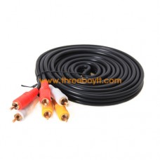 Cable Sound RCA To RCA 3:3 M/M (10M) ThreeBoy